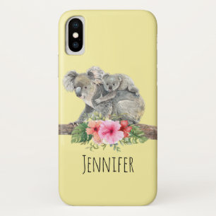 Waterverf Koala Beren Cute Mama & Baby Case-Mate iPhone Case
