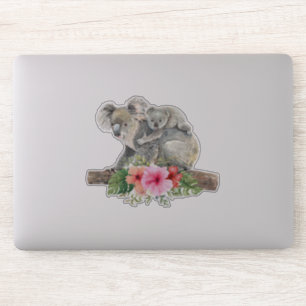 Waterverf Koala Beren Cute Mama & Baby Sticker