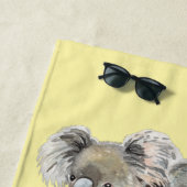 Waterverf Koala Beren Cute Mama & Baby Strandlaken (In situ)