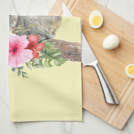 Waterverf Koala Beren Cute Mama & Baby Theedoek (Quarter Fold)