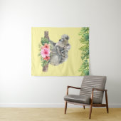 Waterverf Koala Beren Cute Mama & Baby Wandkleed (In Situ (horizontaal))