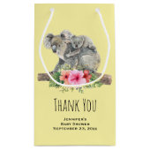 Waterverf Koala Beren kletsen mama en Baby Dank je Klein Cadeauzakje (Achterkant)