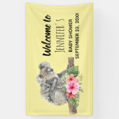 Waterverf Koala Beren Schattige Baby shower Spandoek (Verticaal)