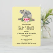 Waterverf Koala Beren Schattige Mam & Baby shower Kaart (Staand voorkant)