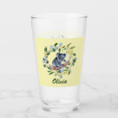 Waterverf Koala en Eucalyptus Krans Glas (Voorkant)