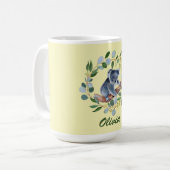 Waterverf Koala en Eucalyptus Wreath Koffiemok (Voorkant links)