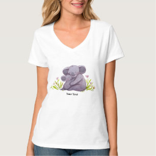 Waterverf Koala Familie T-shirt