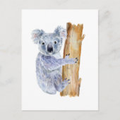 Waterverf koala illustratie briefkaart (Voorkant)