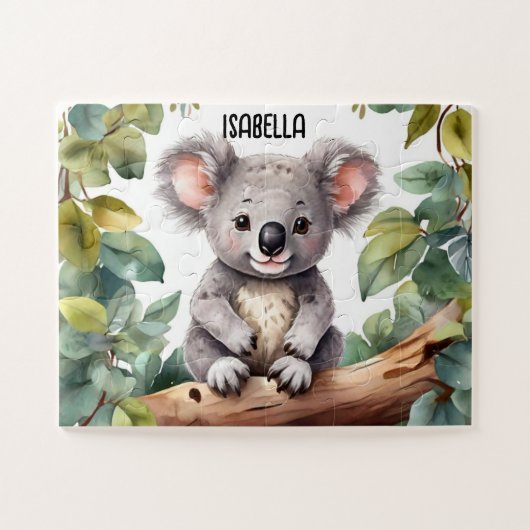 Waterverf Koala's dromerige dag Legpuzzel (Horizontaal)