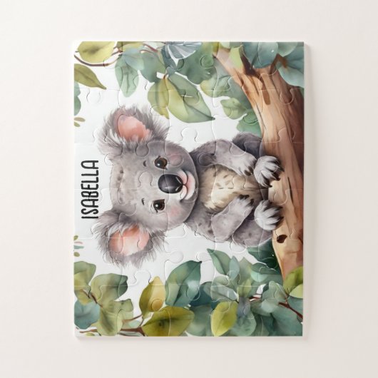 Waterverf Koala's dromerige dag Legpuzzel (Verticaal)