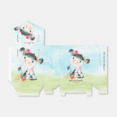 Waterverf Koe Baby shower Boerderij Bedankdoosjes (Uitgevouwen)