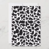 Waterverf Koe Boerderij Verjaardagsfeest Kaart (Achterkant)