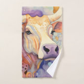 Waterverf Koe Bubble Soft Bad Handdoek (Handdoek)