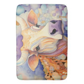 Waterverf Koe Bubble Soft Badmat (Voorkant Verticaal)