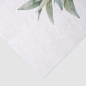 Waterverf Koe Floral Highland Tissuepapier (Detail)