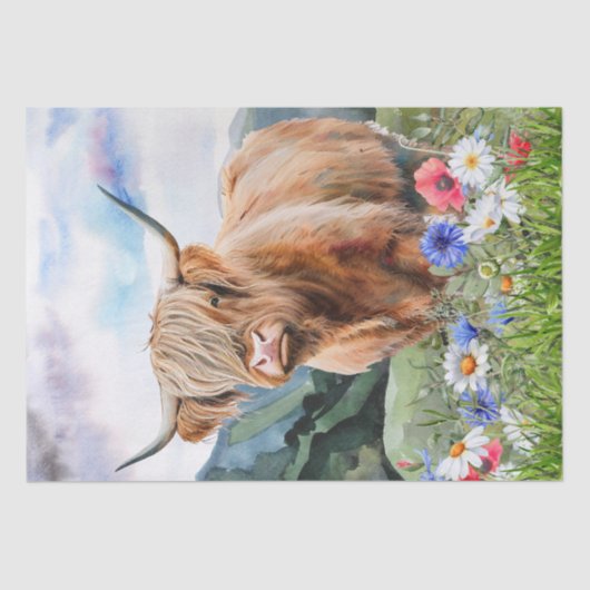 Waterverf koe Hogeland Boerderij Tissuepapier (Voorkant)