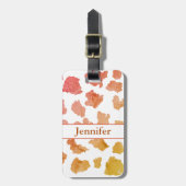 Waterverf Koe Huidpatroon Bagagelabel (Voorkant verticaal)