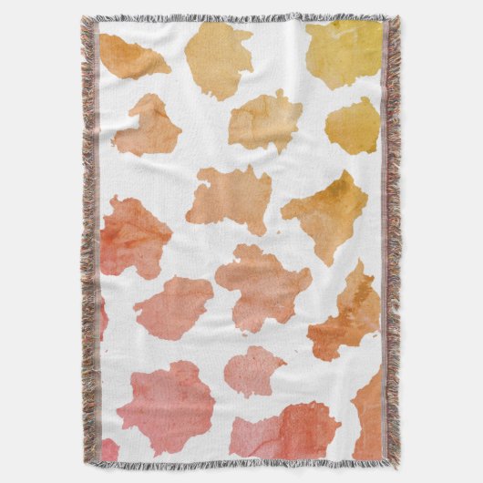 Waterverf Koe Huidpatroon Deken (Voorkant Verticaal)