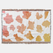 Waterverf Koe Huidpatroon Deken (Voorkant)