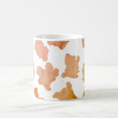 Waterverf Koe Huidpatroon Koffiemok (Center)