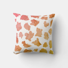 Waterverf Koe Huidpatroon Kussen