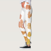 Waterverf Koe Huidpatroon Leggings (Links)