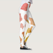 Waterverf Koe Huidpatroon Leggings (Rechts)