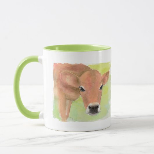 Waterverf Koe Mug Mok (Links)