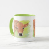 Waterverf Koe Mug Mok (Voorkant links)