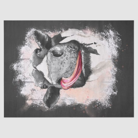 Waterverf koe tissuepapier (Voorkant)