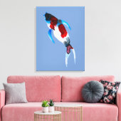 Waterverf koeienvis canvas afdruk (Insitu (Woonkamer))