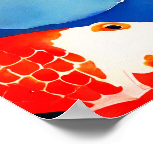 Waterverf koeienvis poster (Hoek)