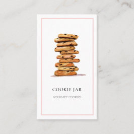 Waterverf koekjes visitekaartje