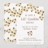 Waterverf Koekjeszwangerschap  Aankondiging (Voorkant / Achterkant)