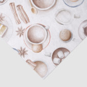 Waterverf Koffie, Cak en Cacao-decoupage Tissuepapier (Detail)