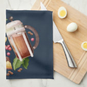 Waterverf Koffie Dessert Cake Keuken Theedoek (Quarter Fold)