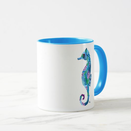 Waterverf-koffie-Mok Mok (Voorkant rechts)