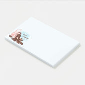 Waterverf koffie post-it® notes (Schuin)