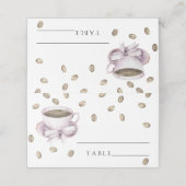 Waterverf koffiebeker boog - trouwplaatskaarten plaatskaartje (Buitenkant ongevouwen)