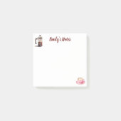 Waterverf Koffietijd Naam Post-it® Notes (Voorkant)