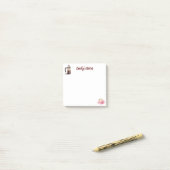 Waterverf Koffietijd Naam Post-it® Notes (Op bureau)