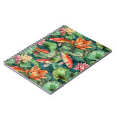 Waterverf Koi en Water Lilies Foto Notitieboek (Linkerzijde)