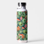 Waterverf Koi en Water Lilies Waterfles (Rechts)