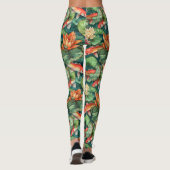 Waterverf Koi en Waterlelies Leggings (Achterkant)