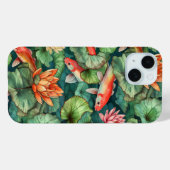 Waterverf Koi en waterlelies nauwelijks daar Case-Mate iPhone Case (Achterkant (horizontaal))