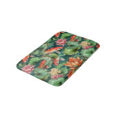 Waterverf Koi en waterlilies Bath Mat (Gekanteld)