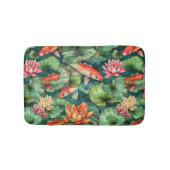 Waterverf Koi en waterlilies Bath Mat (Voorkant)