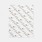 Waterverf Koi Fish Fleece Deken (Voorkant)