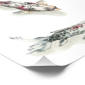 Waterverf Koi Fish Foto Afdruk (Hoek)