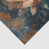 Waterverf Koi Fish Illustratie Tissuepapier (Detail)